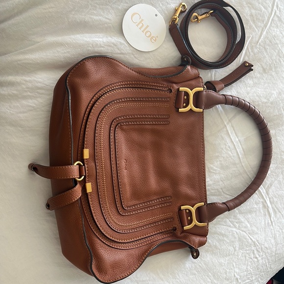 Chloe Handbags - Chloe Marcie medium zip leather satchel
